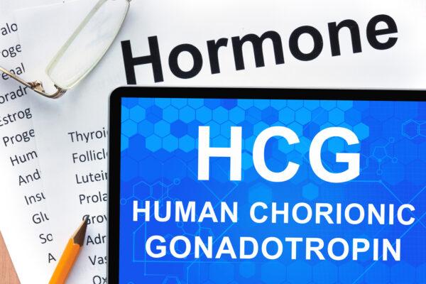 An hcg human chorionic gonadotropin hormone infographic